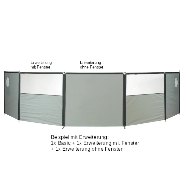 Isabella Windschutz Flex Grey Basic 460x140cm 4 Isabella Windschutz Flex Grey Basic 460x140cm – Bild 2