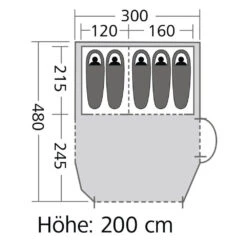 Outwell Tunnelzelt Springwood 5 - 300 X 200 X 480 Cm 18 Outwell Tunnelzelt Springwood 5 - 300 X 200 X 480 Cm -Freien Camping Angebote 072625 6