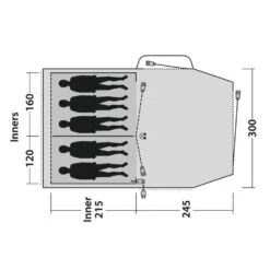 Outwell Tunnelzelt Springwood 5 - 300 X 200 X 480 Cm 19 Outwell Tunnelzelt Springwood 5 - 300 X 200 X 480 Cm -Freien Camping Angebote 072625 7