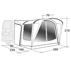 Outwell Busvorzelt Newburg 160 -Freien Camping Angebote 075592 6