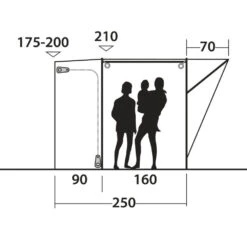 Outwell Busvorzelt Newburg 160 -Freien Camping Angebote 075592 8