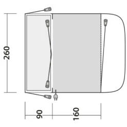 Outwell Busvorzelt Newburg 160 -Freien Camping Angebote 075592 9