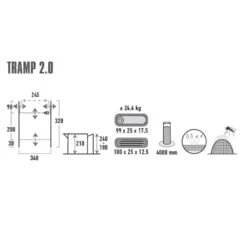 High Peak Busvorzelt Tramp Grey 2.0 -Freien Camping Angebote 075593 6