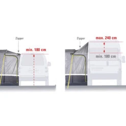 High Peak Busvorzelt Tramp Grey 2.0 -Freien Camping Angebote 075593 7