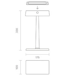Sigor Akku-Tischleuchte Nuindie Charge 330 Mm, Schwarz -Freien Camping Angebote 19880246 4