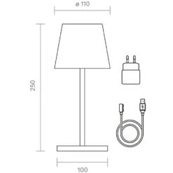Sigor Akku-Tischleuchte Nuindie Mini 250 Mm, Bronze 13 Sigor Akku-Tischleuchte Nuindie Mini 250 Mm, Bronze -Freien Camping Angebote 19881670 5