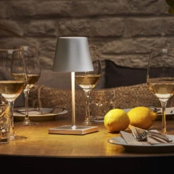 Sigor Akku-Tischleuchte Nuindie Mini 250 Mm, Silber -Freien Camping Angebote 19881672 2