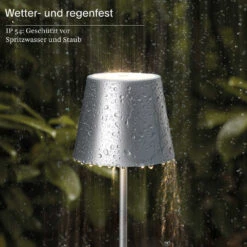 Sigor Akku-Tischleuchte Nuindie Mini 250 Mm, Silber -Freien Camping Angebote 19881672 3