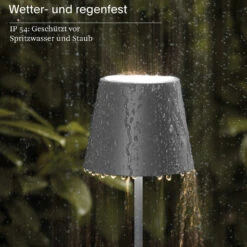 Sigor Akku-Tischleuchte Nuindie Mini 250 Mm, Anthrazit -Freien Camping Angebote 19881680 3