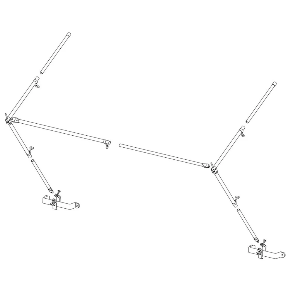 Piper Markisengestänge Aluminium Universal 4 Piper Markisengestänge Aluminium Universal – Bild 2