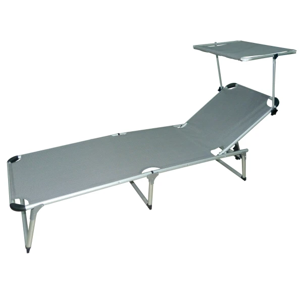 Alu-Dreibeinliege Mit Sonnendach 3 Alu-Dreibeinliege Mit Sonnendach