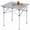 Alu-Campingtisch Mit Rollplatte 70 X 70 Cm, Silber -Freien Camping Angebote 611287 0