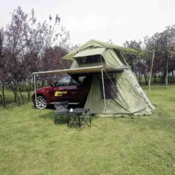 Horntools Dachzelt Trapper Joe Inkl. Vorzelt, Grün