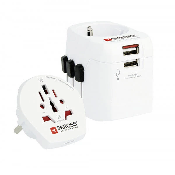 Skross Adapter Stecker Pro Light USB - World 3 Skross Adapter Stecker Pro Light USB - World