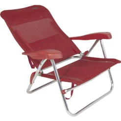 Crespo Strandstuhl Beach Chair Rot -Freien Camping Angebote 9960476 2