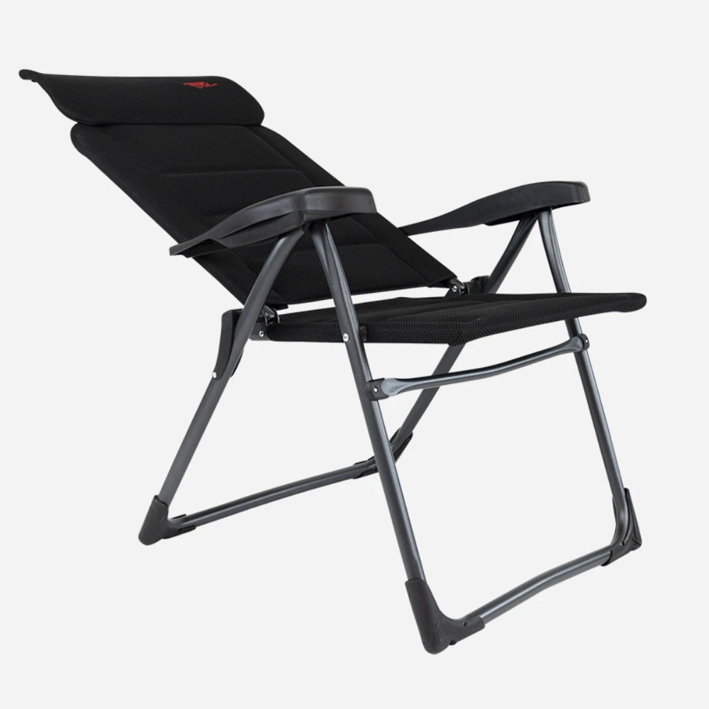 Crespo Campingstuhl Air Deluxe Compact Extra Flach, Schwarz 6 Crespo Campingstuhl Air Deluxe Compact Extra Flach, Schwarz – Bild 4